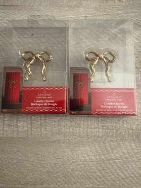 Ashland Gold Bow Candle Charm - Gold set of 2